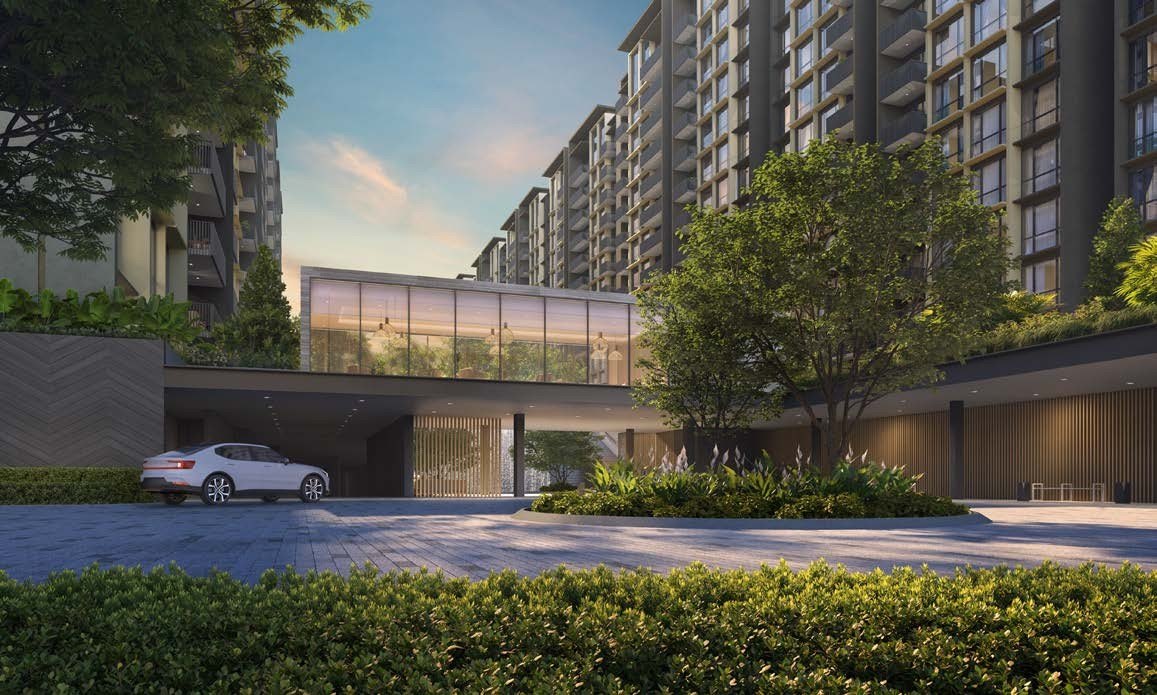 Arrival and drop-off (artist’s impression)
